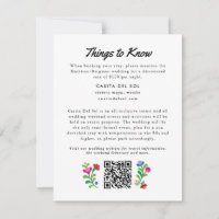 Mexican Embroidery Colourful Wedding Information