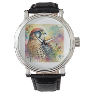 Mexican Falcon 010924AREF119 - Watercolor Watch