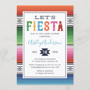 Mexican Fiesta Baby Shower Invitation