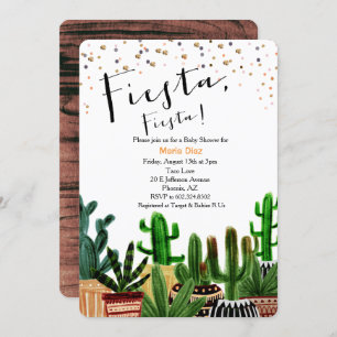 Mexican Fiesta Baby Shower Invitation