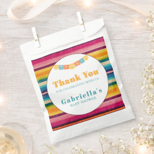 Mexican Fiesta Baby Shower Thank You Favour Bag