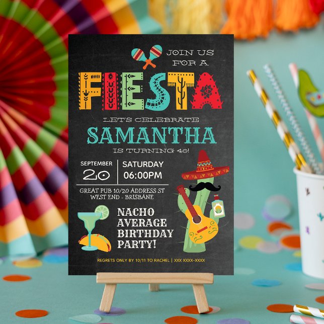 Mexican Fiesta Birthday Party Invitation (Creator Uploaded)
