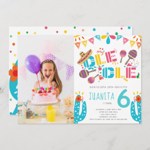 Mexican Fiesta Birthday Photo Invitation