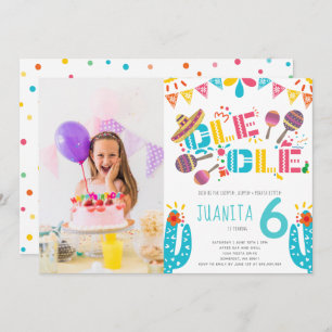 Mexican Fiesta Birthday Photo Invitation