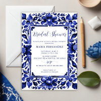 Mexican Fiesta Blue Talavera Bridal Shower