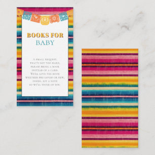 Mexican Fiesta Books for Baby Shower  Enclosure Card