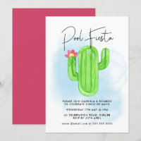 Mexican Fiesta Cactus Pool Party Cinco de Mayo