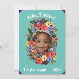 Mexican Fiesta Christmas Monogram  Invitation