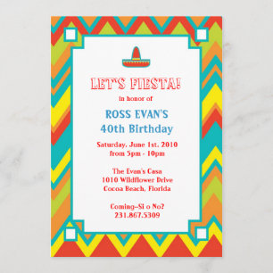 Mexican Fiesta Cinco De Mayo Invitation