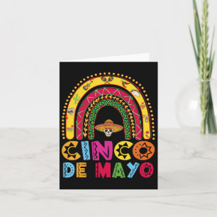 Mexican Fiesta Cinco De Mayo Rainbow Costume Boys Card
