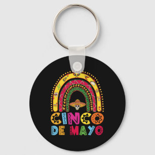 Mexican Fiesta Cinco De Mayo Rainbow Costume Boys Key Ring