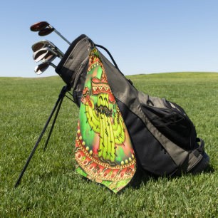 Mexican Fiesta Cinco de Mayo Sombrero Hat Green  Golf Towel