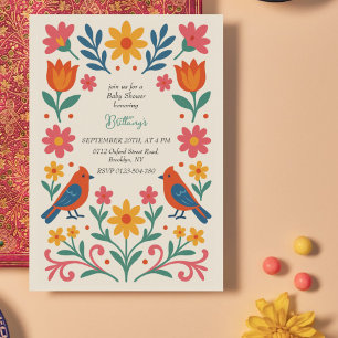 Mexican Fiesta Colourful Baby Shower  Invitation