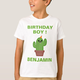 Mexican Fiesta Cute Kawaii Cactus Birthday Party T-Shirt