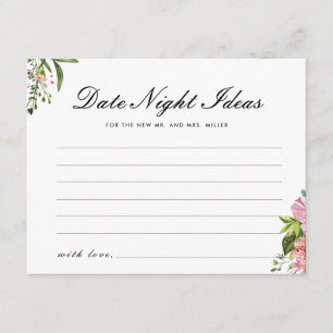 Mexican Fiesta Date Night Ideas Bridal Shower Enclosure Card