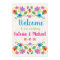Mexican Fiesta Embroidery Welcome Poster