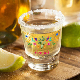 Mexican Fiesta Family Reunion Keepsake Shot Glass