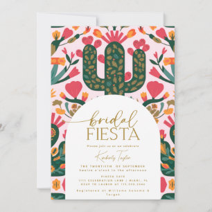 Mexican Fiesta Floral Bridal Fiesta Shower Invitation