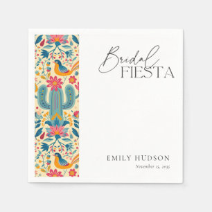 Mexican Fiesta Floral Bridal Shower Napkin