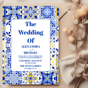 Mexican Fiesta Folkart Floral Wedding Invitation