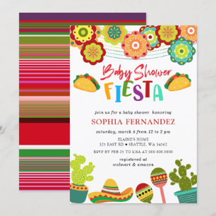 Mexican Fiesta Gender Neutral Baby Shower Invitation