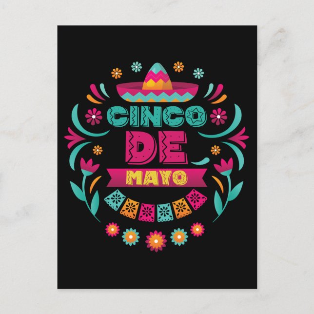 Mexican Fiesta Girls Women Happy Cinco De Mayo Postcard (Front)