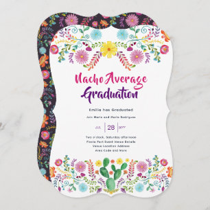 Mexican FIESTA GRADUATION Invitation Folk Art