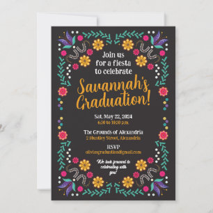 Mexican Fiesta Graduation Party Invitation