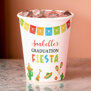 Mexican Fiesta Graduation Party Paper Cups