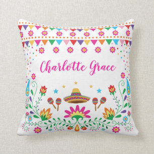 Mexican Fiesta / Mexican Floral Senorita Nursery Cushion