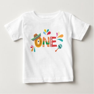 Mexican Fiesta ONE birthday Baby T-Shirt