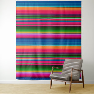 Mexican Fiesta Party Blanket Colourful backdrop Tapestry