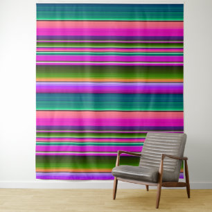 Mexican Fiesta Party Blanket Colourful backdrop Tapestry