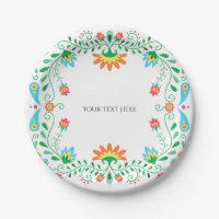 Mexican Fiesta Party Paper Plates