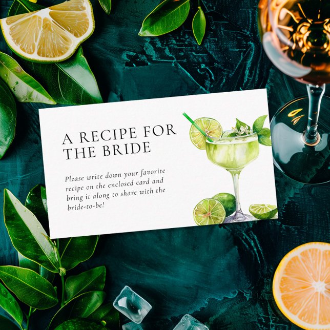 Mexican Fiesta Recipe Request Bridal Shower  Enclosure Card (Creator Uploaded)