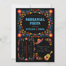 Mexican Fiesta Rehearsal Dinner Invitation