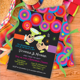 Mexican Fiesta Rehearsal Dinner Margaritas Invitation