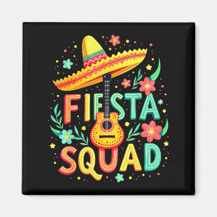 Mexican Fiesta Squad Shirt For Cinco De Mayo Party Magnet