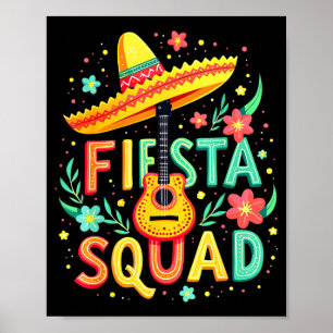 Mexican Fiesta Squad Shirt For Cinco De Mayo Party Poster