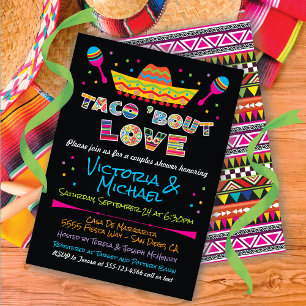 Mexican Fiesta taco bout love couples shower Invitation
