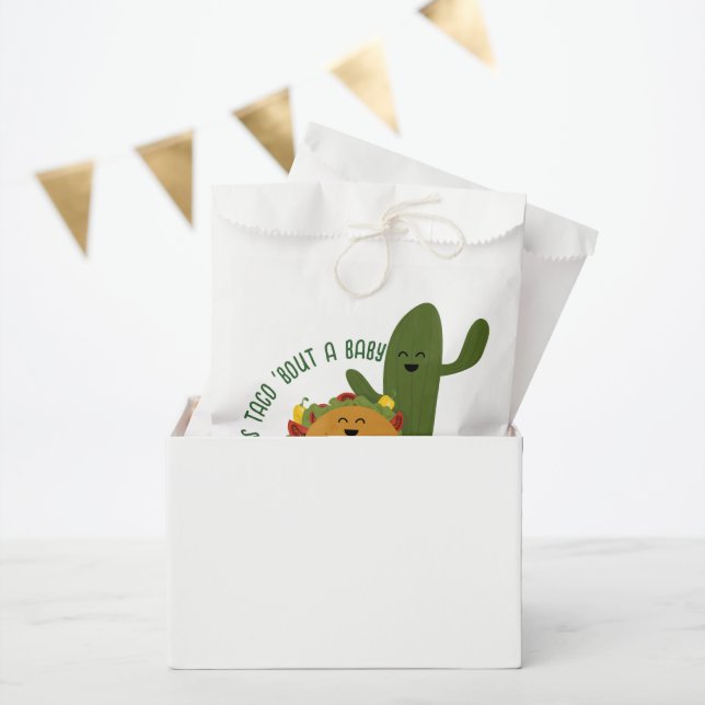Mexican fiesta taco couples baby shower favour bag (Party)
