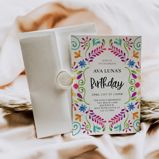 Mexican Fiesta Theme Birthday  Invitation (Creator Uploaded)