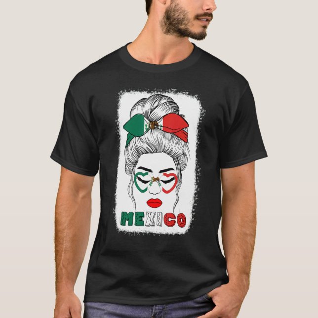 Mexican flag 16th September Mexico Independence Da T-Shirt (Front)