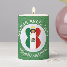 Mexican Flag Angel Green White Year Your Name Pill