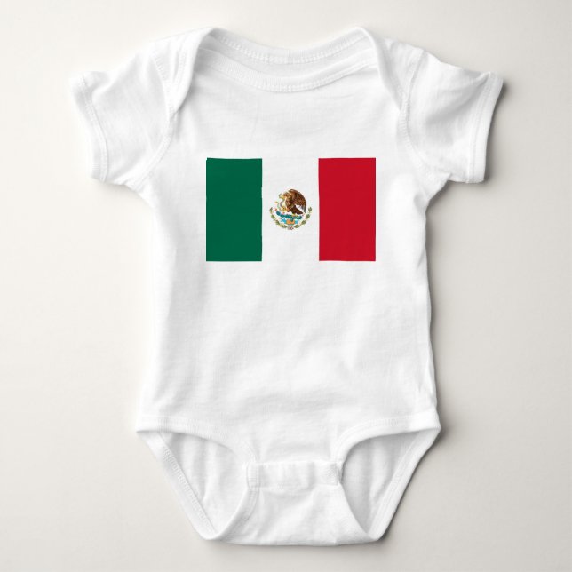 Mexican Flag Baby Bodysuit (Front)