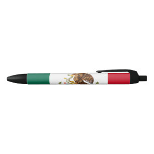 Mexican Flag Black Ink Pen