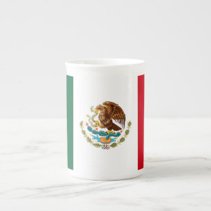 Mexican Flag Bone China Mug