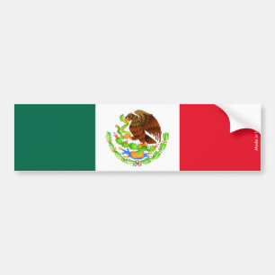 Mexican Flag Bumper Sticker