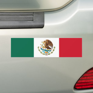 Mexican Flag Bumper Sticker