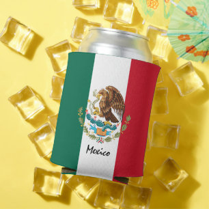 Mexican Flag can cooler, Mexico party /sports Cooler